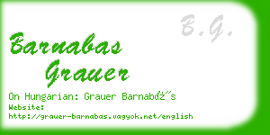 barnabas grauer business card